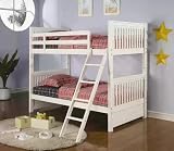 YOUTH CONVERTIBLE TWIN BUNKBED WHITE FINISH