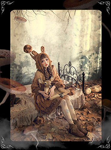 ード付きセーター 編み物 編み図 ニット セーター 手編みケープ 可愛い兎耳 セーターコート 個性セーター