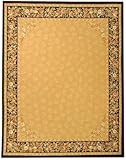 IMAGE OF Due Process Aubusson Rennes Gold-Black 5' X 8' Area Rug