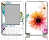 Bundle Monster Amazon Kindle 2 Ebook Vinyl Skin Cover Art Decal Sticker Protector Accessories – Colorful Flower
