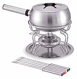 Review Lynns Concepts 0FDS00058G06 / Tuxton 11 Piece Stainless Steel Fondue Set