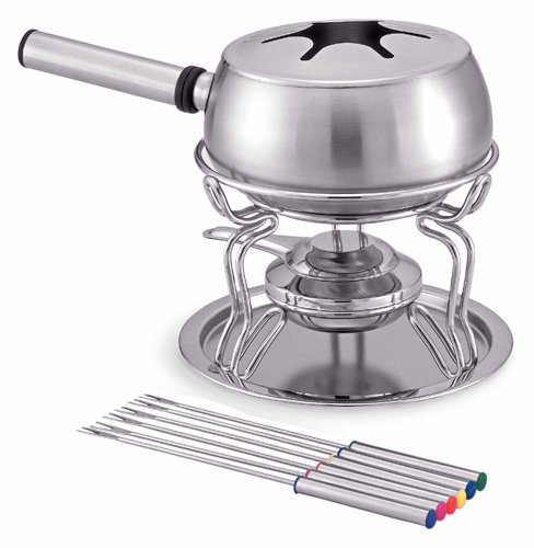 Tuxton 11 Piece Stainless Steel Fondue Set