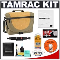Tamrac 3537 Express 7 Camera Bag (Khaki) + Accessory Kit for Canon Rebel XSi, XS, T1i, XTi, 40D, 50D, Nikon D40, D60, D5000, D90, D300, D700, Olympus Evolt E-30, E-450, E-520, E-620, and Sony Alpha A200, A300, A350, A700 Digital SLR Cameras