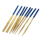 uxcell　ダイヤモンドヤスリ　ラウンドテーパー　ニードルヤスリ　ツール　プラスチックハンドル　スクエア　セット　4mm x 160mm　8 in 1