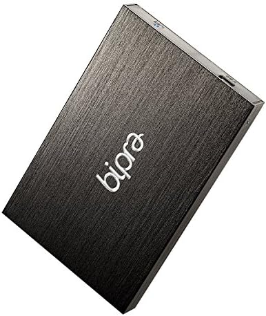 (2 Year Warranty by Trio Digi) 1TB 2.5 inch External Hard Drive Portable USB 2.0 - BLACK - NTFS (1TB)