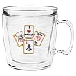 I Love Mah Jongg 12 oz Insulated Coffee Mug, Clear