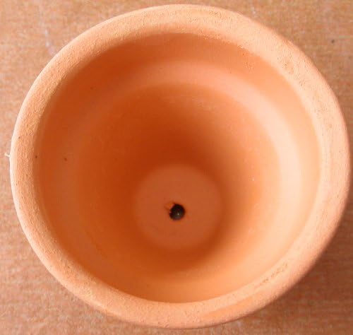 Mini Terra Cotta Pot - 1 piece Outside dimensions Approximately 1 1/4 inches x 1 1/4 inches in size. Miniature size is Great for crafts of Novelty