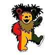 Grateful Dead - Dancing Rasta Bear Sticker / Decal