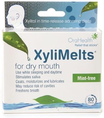 XyliMelts Discs for Dry Mouth, Mint Free 80 ea (Pack of 2) by OraHealth?
