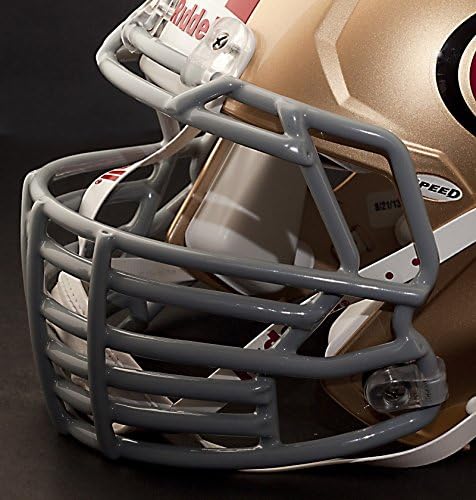 *CUSTOM* Justin Tuck style SAN FRANCISCO 49ers NFL Riddell Revolution SPEED Football Helmet Facemask - GRAY
