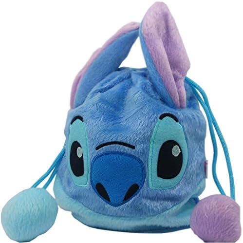 Disney Stitch Drawstring Plush Pouch Kids Bag