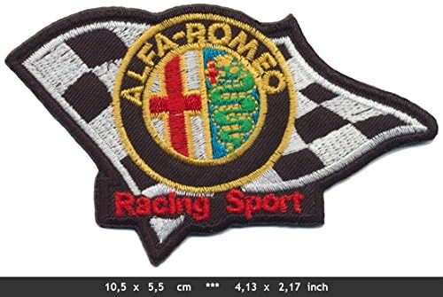 Alfa Romeo Racing Sport Auto cars Italy iron sew on patches Logo Vest Jacket Hat Hoodie Backpack Iron On patches