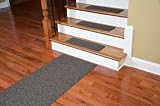 Dean Carpet Stair Treads 23" x 8" Brown (Set of 13) with Matching Landing Runner/Rug