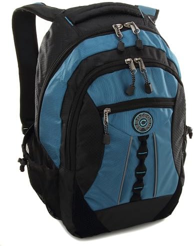 Suncatcher 15" inch Laptop Large School Backpack Book Bag Royal Blue Dual Color Block Mens Womens