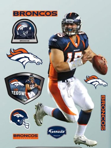 Wallpaper Fathead Fathead NFL Players and Logos tim tebow Denver Broncos 1220519