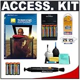 Nikon School The Speed of Light: Joe McNally Creative Lighting DVD + 8 Spare AA Batteries with Charger + Accessory Kit for Nikon SB-600 & SB-800 Flashes