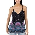 Juniors' Xhilaration Beaded Strap Tank - Ebony