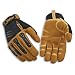 Kinco 2035 KincoPro Unlined Foreman Synthetic Leather Full Fingers Glove, Work, Large, Tan/Brown (Pack of 6 Pairs)