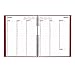 Brownline Coilpro Weekly Planner Twin-Wire Binding with Hard Cover, 11-Inch X 8-1/2-Inch, English Red (CB950C.RED_2015)