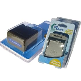 UpStart Battery NP-FM90 Replacement Battery and Battery Charger Kit for Sony Camcorders