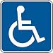 Handicap 6 Inch By 6 Inch Magnetic Sign