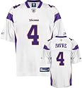 Brett Favre Youth Jersey: Reebok White Replica #4 Minnesota Vikings Jersey