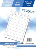 Produkt-Bild: LabelOcean LO-0016-70,  1600 Etiketten 99.1x34mm A4, 70g/qm, geeignet f&uuml;r Inkjetdrucker-, Laserdrucker und Kopierer.