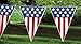 4th of July patriotic decorations party pack, includes a 24 feet stars and stripes banner, Patriotic American Flag Bunting 12 Ft. Long patriotic hanging swirl star shaped decorations!