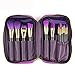 Terrece TZ 15pcs Professional Makeup Brushes with Makeup Brush Bag, including a Washing Brush Silica Glove Scrubber for Cleaning Makeup Brushes