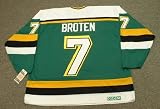 NEAL BROTEN Minnesota North Stars 1989 CCM Vintage Throwback Away Hockey Jersey