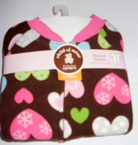 Carter's Footed Pajamas Blanket Sleeper 4T- Heart Print Carter's Footed Pajamas Blanket Sleeper 4T- Heart Print