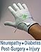 Premium Conductive Gloves Package for Electrotherapy Treatment of Pain, Swelling, Nerve and Joint Pain, Carpal Tunnel, Arthritis, etc. (1 Pair - Silver Thread) (Large)