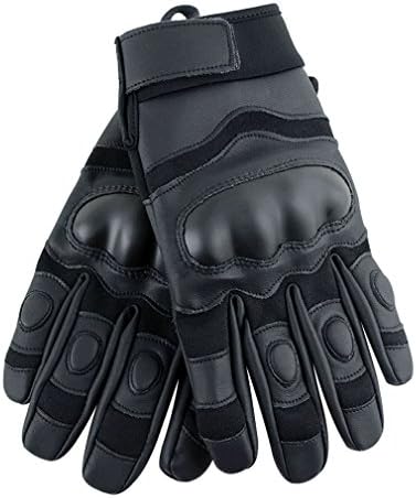 Sports Gloves, ADiPROD Outdoor Gloves Full Finger Biking Cycling Motorcycle Exercise Hand Gear Protector Gloves (Black, Medium)
