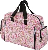 Bumble Bags Natalie Travel Tote Pink Paisley