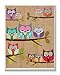 The Kids Room by Stupell Woodland Owls on Branches Rectangle Wall Plaque