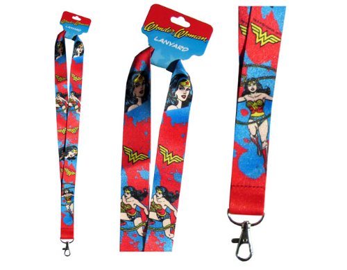  DC Comics Wonder Woman Lanyard - Red & Blue