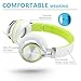 ECOOPRO Over Ear Stereo Headphones for MP3 MP4 PC Tablets Mobiles- Adjustable, Lightweight & Portable Green