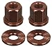 The Shadow Conspiracy Alloy BMX Bike Axle Nuts - 3/8 inch - Brown