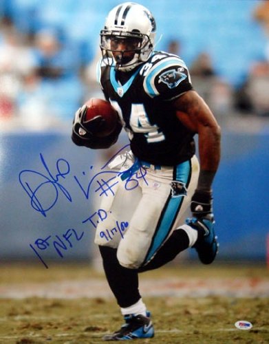 DeAngelo Williams Autographed/Hand Signed Carolina Panthers 16x20 Photo #1 1st NFL TD 9/17/06 PSA/DN