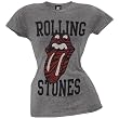 Rolling Stones - Striped Tongue Juniors T-Shirt