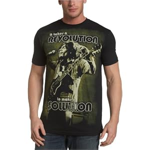 Zion Rootswear Men's Bob Marley Solution Jumbo T-Shirt