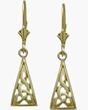 10 Karat Yellow Gold Celtic Earrings
