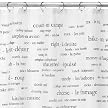 French Vocabulary Shower Curtain