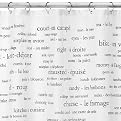 French Vocabulary Shower Curtain
