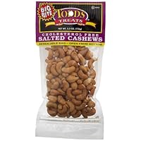 Todd's Incorporated Cholesterol Free Salted Cashews, 5.5-Ounce Bags (Pack of 6)