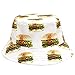 CITY HUNTER Hamburger Bucket Hat, White
