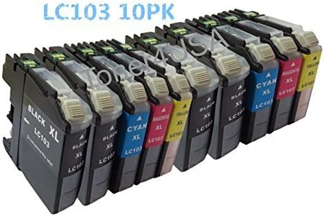 Toner4USA compatible High Yield LC103XL 4 BK, 2 C, 2 M, 2 Y for Brother DCP-J152W, MFC-J4310DW, MFC-J4410DW, MFC-J450DW, MFC-J4610DW, MFC-J470DW, MFC-J475DW, MFC-J650DW