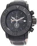 Invicta Men's 0604 Reserve Automatic Chronograph Black Leather Watch