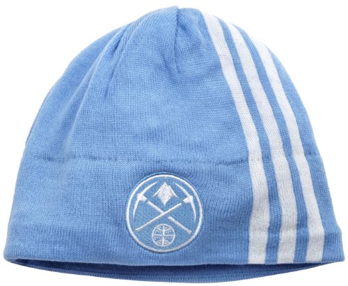 NBA Men's Authentic Team Knit Hat - Kf10Z, Denver Nuggets, One Size, Lightblue/white
