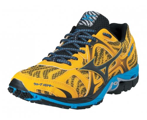 MIZUNO Wave Elixir 7 Herren Laufschuhe, Gelb/Blau, 41